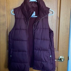 Old navy maroon vest